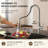Dual-Function Kitchen Faucet Combo Set – Pull Down & Wall Mount Pot Filler For Sink And Stove-130672053