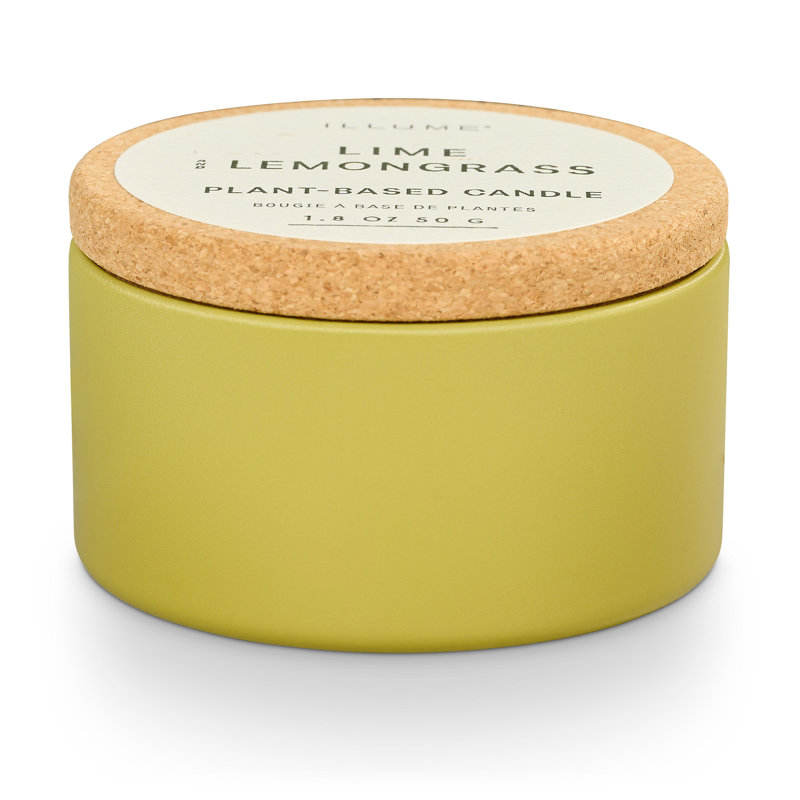 ILLUME Verde Tin w/Cork Lid, Lime & Lemongrass