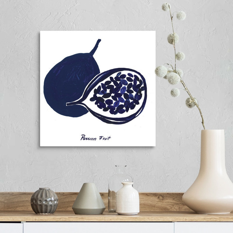«Indigo Passion Fruit» par Aimee Wilson, reproduction sur toile, Toile tendue, H 16 po x l 16 po x P 1,25 po