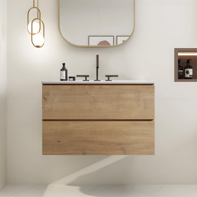 Ensemble de meuble-lavabo 2 tiroirs Modern