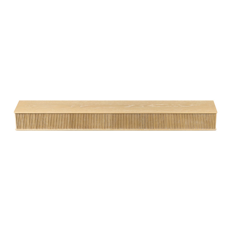 Tablette de cheminée en bois moderne 72 po Monti Modern, 72", Blanchir