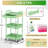 3 Tier Rolling Cart with Drawer & Lockable Wheels, Plastic Shelf Storage Organizer Cart-111378623