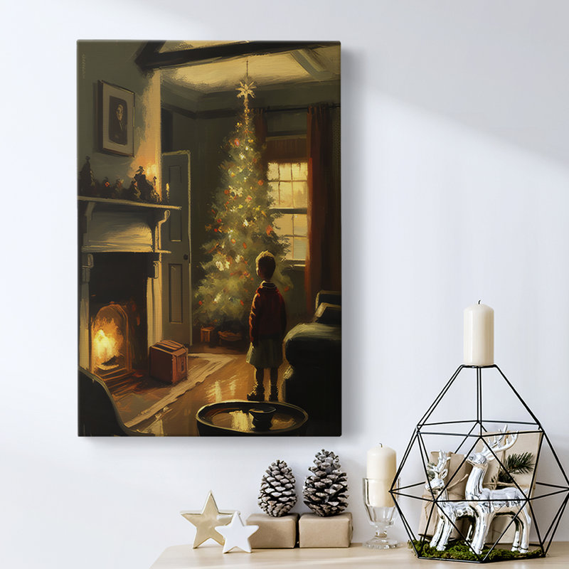 Art des Fêtes de Noël - Toile tendue avec châssis DCIV, H 60 po x l 40 po