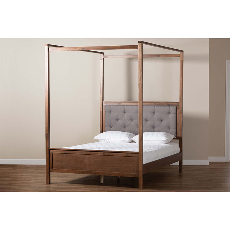 Hickey Upholstered Canopy Bed, King