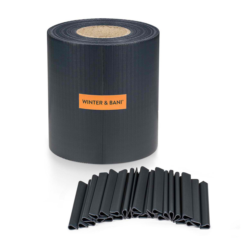 48.26 cm H x 127 cm W Vinyl Fence Panels Fencing, Anthracite