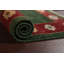 Tapis vert en laine noué à la main de conception unique 2 pi 0 po x 2 pi 10 po Lifthrasir