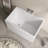 43‘’ Freestanding Soaking Acrylic Bathtub