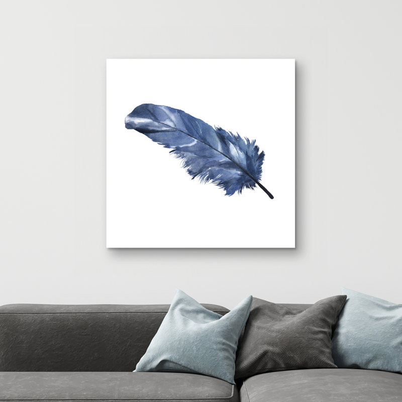 feather - 32"x32" art on canvas