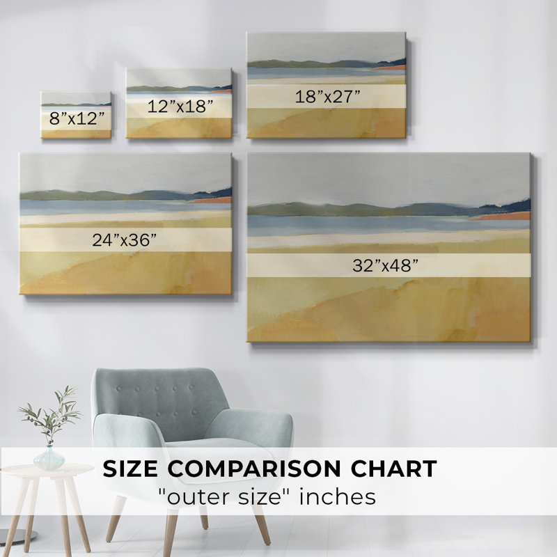 Toile tendue Ochre Seaside II-Gallery, H 40 po x l 60 po
