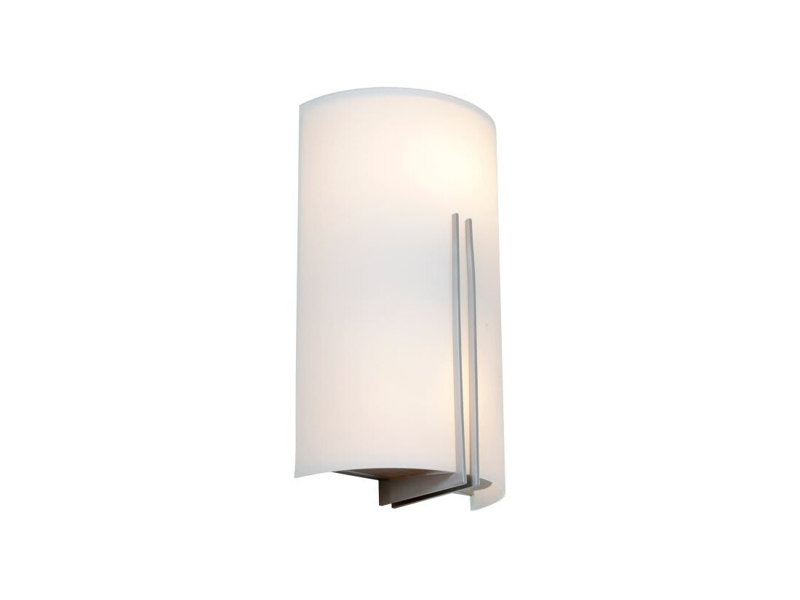 F086867BCC1D4750A07EF5D821416DC8 Prong 2 Light Led Wall Sconce Brushed Steel Finish, 3.75 L x 7.25 W x 12.5 H, Brushed Steel