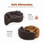 Canapé modulaire courbé en S Chenille l 66,9 po x P 40,2 po x H 25,6 po Zen Balance