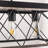 5-Light Linear Vintage Rectangle  Pendant Chandelier-1642916356