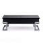 Table basse noire à plateau relevable avec cadre chromé-274944291