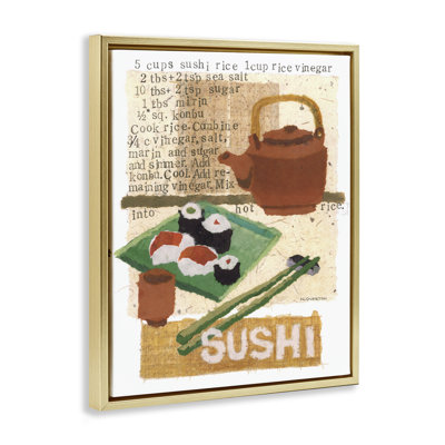 Art mural sur toile encadré "Traditional Traditional Recipe" par Nancy Overton