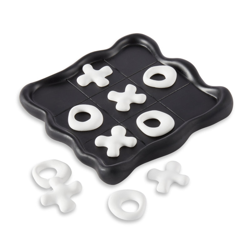 Ensemble de tic tac toe en résine