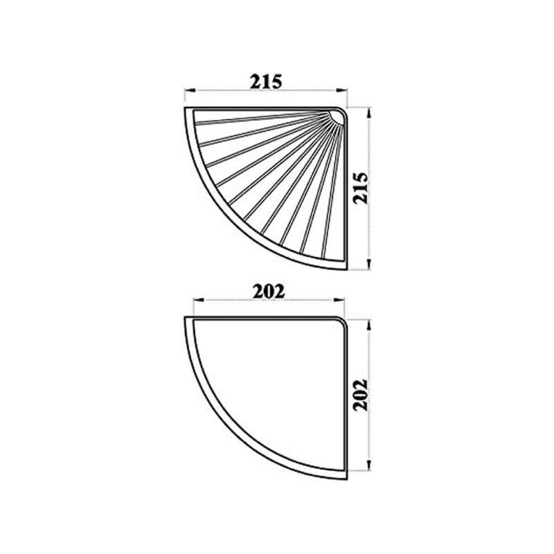 Metal Drill / Screw Bathroom Shelves