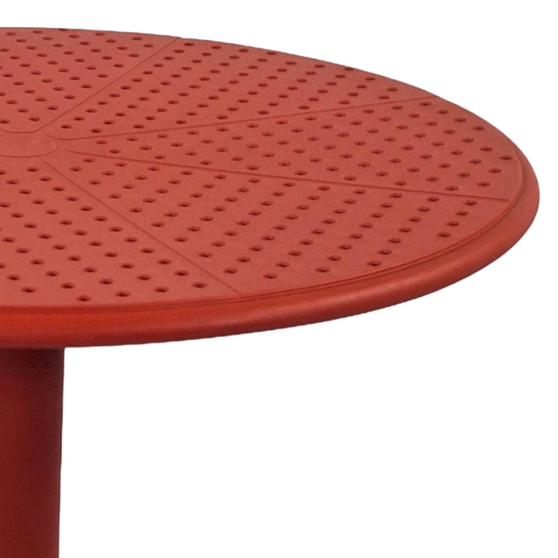 Round Outdoor Bistro Table , 60cm cm W 60cm cm D, Red