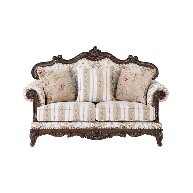 Causeuse Bennett en tissu beige