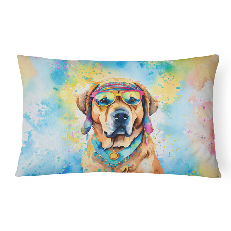 Coussin décoratif intérieur / extérieur en polyester , 12 po x 16 po, Rectangulaire