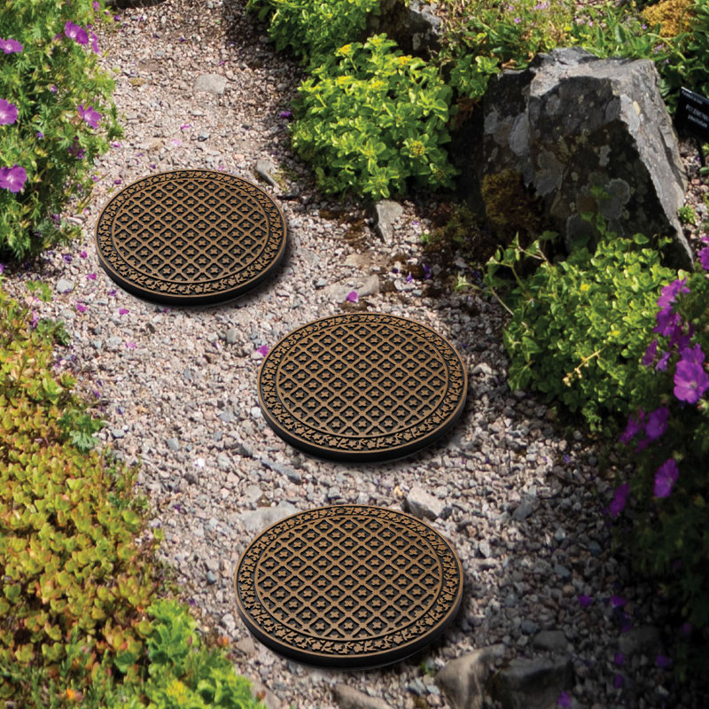 Provence  Rubber3 piece Stepping Stone Set