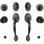 Knob Handleset with Single Cylinder Deadbolt and Door and Rosette