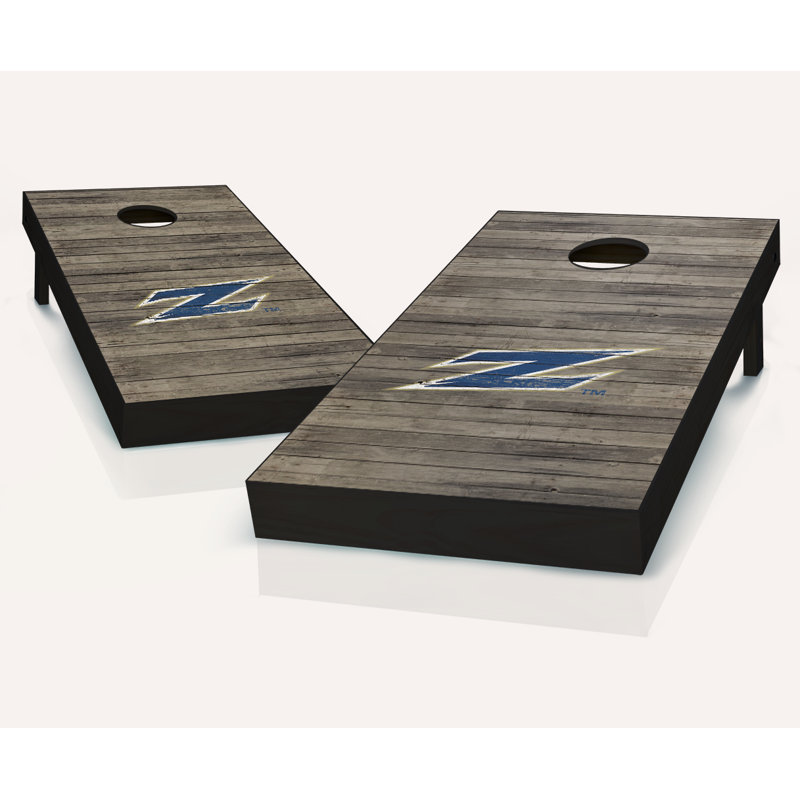 Ensemble de cornhole en bois massif 2 'x 4' NCAA, Université d'Akron