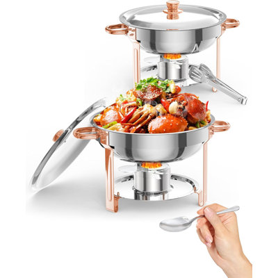 NSF Round Stainless Steel Chafers And Warmers