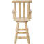 Rustic Bar Stool - Fir Wood Construction-583867440