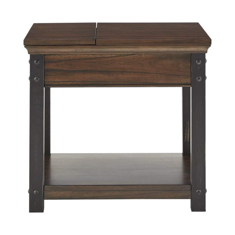 Kennemer End Table with Storage and Built-In Outlets