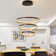 Stoudt 3 Rings Dimmable LED Tiered Chandelier