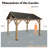 Hardtop Solid Wood Gazebo, Dark Gray-110908817