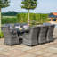 Mitcheldean 8 Seat Rectangular Rattan Dining Set