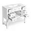 Meuble-lavabo avec lavabo supérieur, armoire de rangement moderne avec 2 portes à fermeture douce et 6 tiroirs, meuble-lavabo simple-112897482