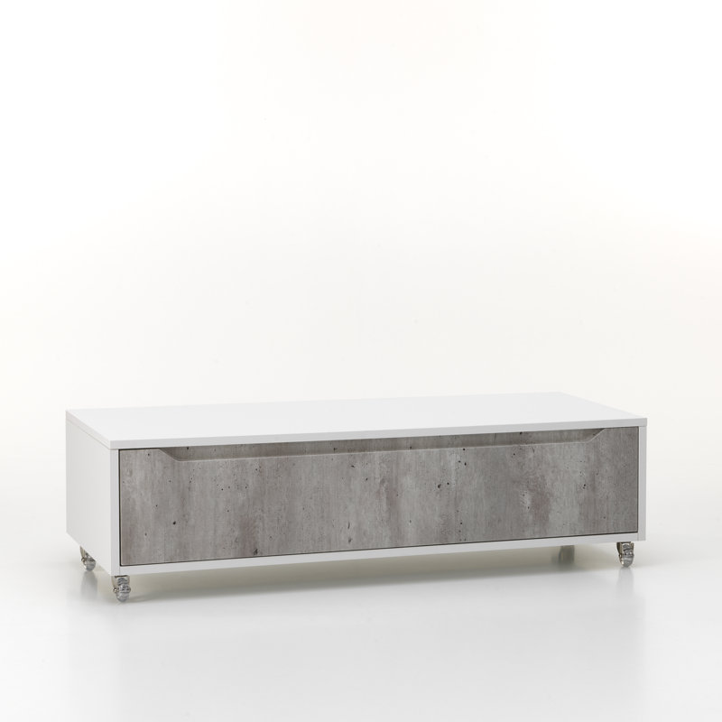 Yatts 120 cm W Chest of Drawers, Cement