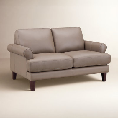 Maybell Top Grain Leather Loveseat