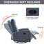 Fauteuil inclinable à bascule pivotant mince - Fauteuil inclinable manuel avec dossier réglable et poches latérales-1386156698