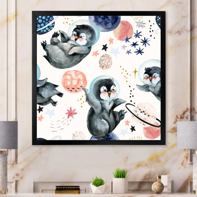 Mignon petit pingouin II - peinture