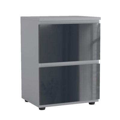 Otella 36cm W Metal Bedside Table