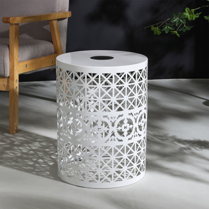 Table d'appoint Cranbrook (seulement la table incluse), Blanc