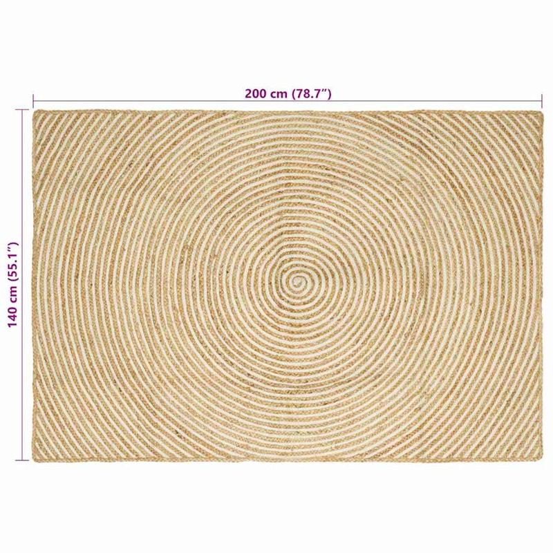 Solid Colour Standard Area Rug, Rectangle 140 x 200cm