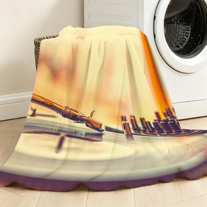 Jeté transparent en flanelle molletonnée ultra douce, imprimé en vinyle Summer Beach Party, Jeté 50 po x 60 po