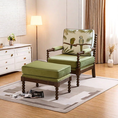 Chaise texturée en tissu jacquard