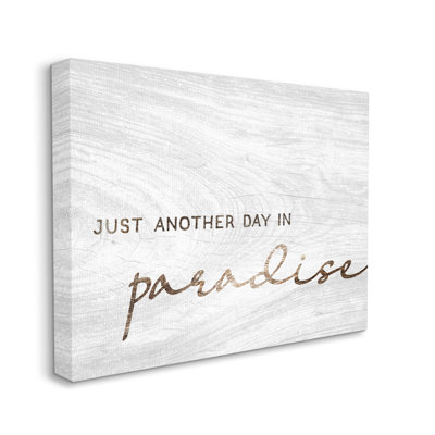 Another Day in Paradise Calligraphy Grain Pattern by Lil' Rue - Graphic Art