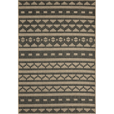 Abani Rugs Magdaleno PAT150A Outdoor Beige Grey Tribal Area Rug