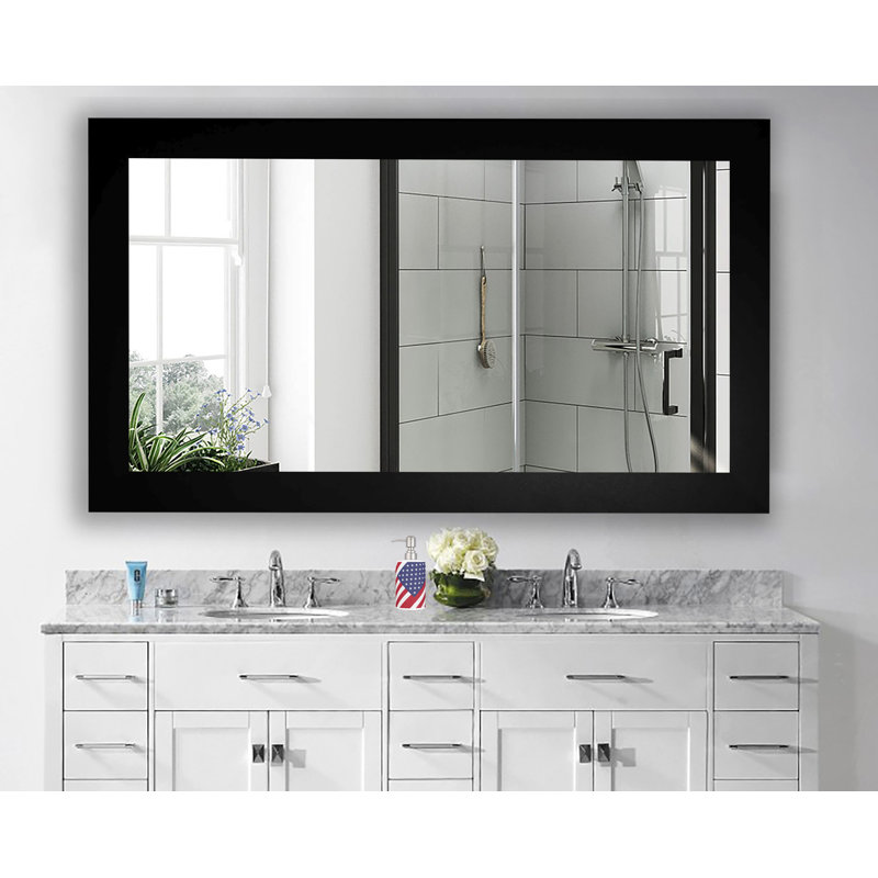 Miroir Irodion, H 79,5 po x l 32 po, Noir satiné