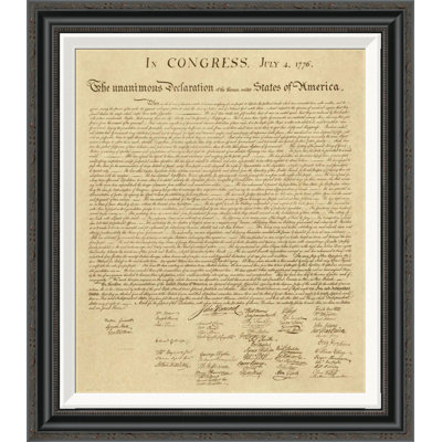 " U.S. Declaration Of Independence - Decorative Sepia " by U.S. Government