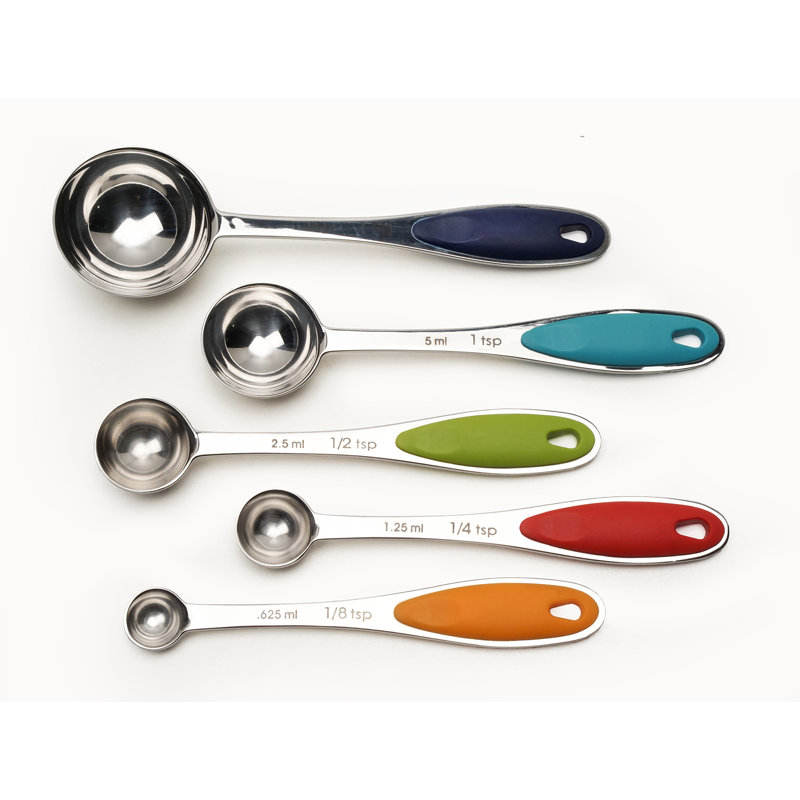Design Imports 5 -Piece Stainless Steel Measuring Spoon Set