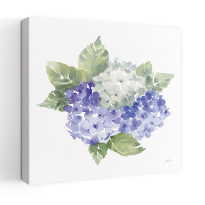 Cottage Hydrangeas I Contemporary Hydrangea Flower Art
