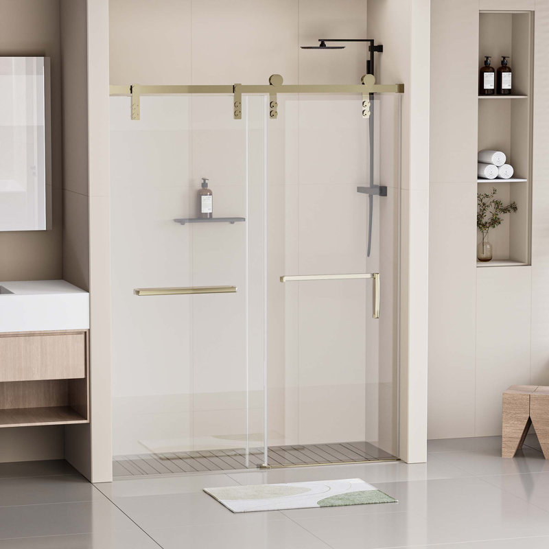 Portes de douche, Doré