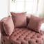 Fauteuil d'appoint en velours rose pour le salon, style américain en velours, zone en mousse-553058406